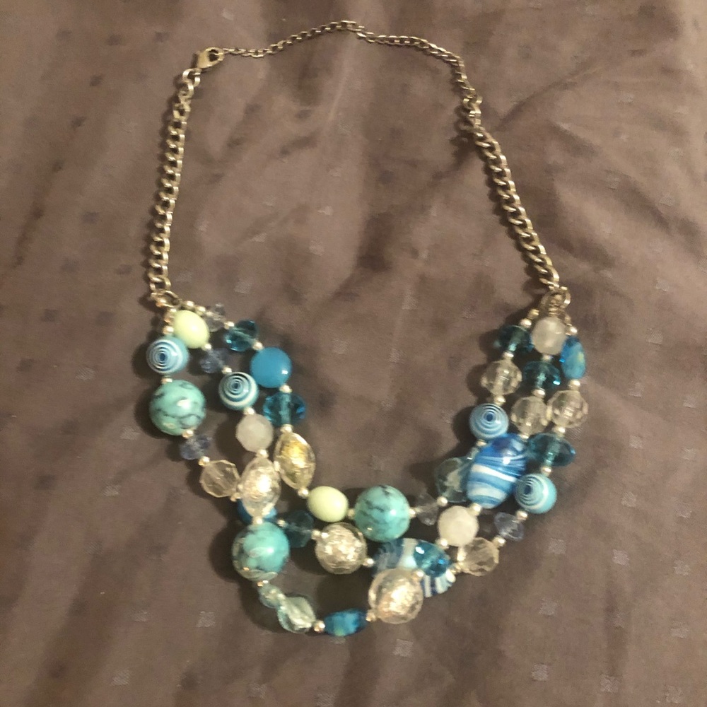 Super classy colorful statement necklace!!